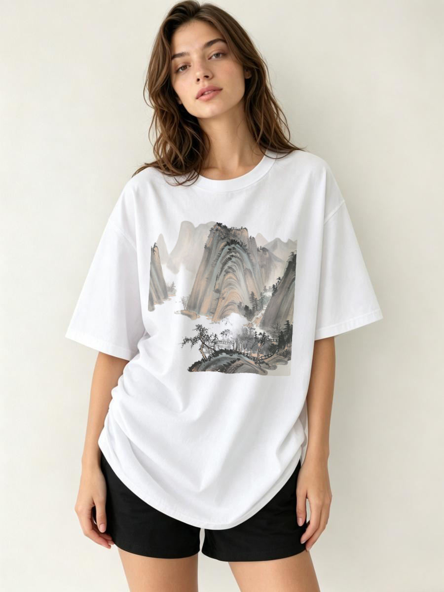 Streetwear Brand With A Logo - T Shirts Streetwear Oversized Graphic Print
