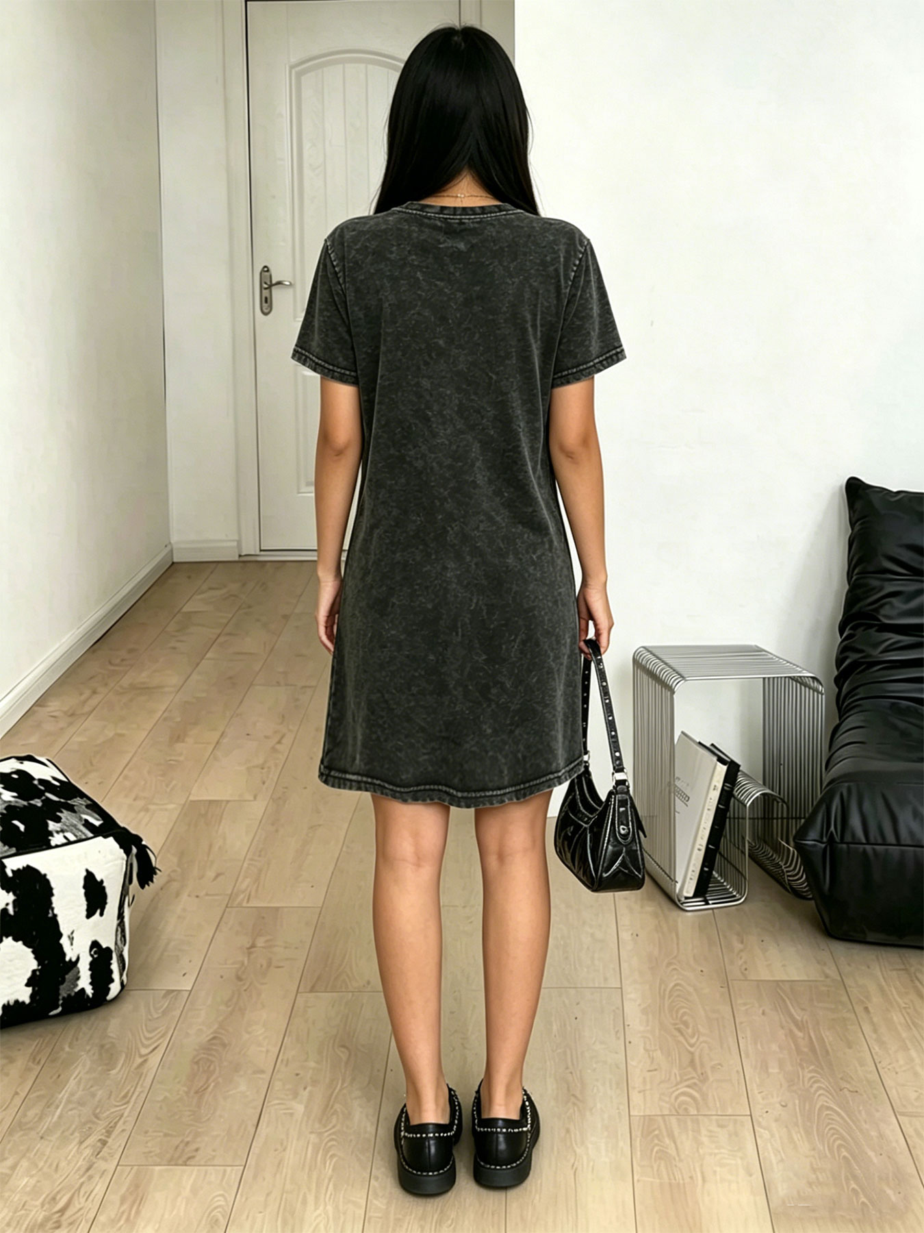 Vintage washed retro T-shirt d - Japanese Brand Streetwear Vintage recension och pris