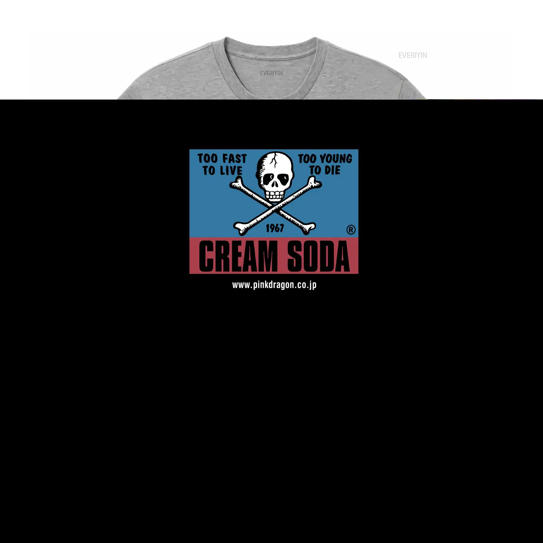 Vintage Cream Soda Skull Japan - Japanese Brand Streetwear Vintage recension och pris
