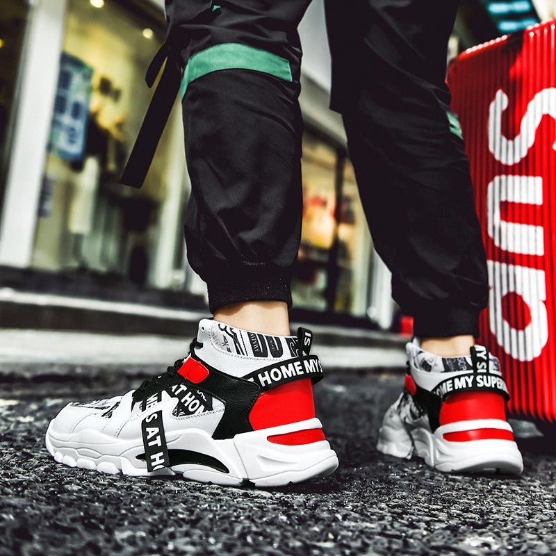 Large Size High Top Chunky Man - Japanese Brand Streetwear Vintage recension och pris