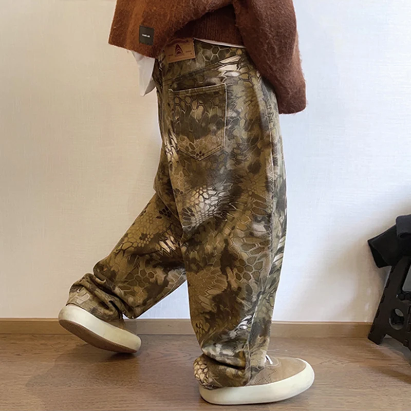 New Men Chic Snake Print Stree - Streetwear Brand Graphic Designer recension och pris