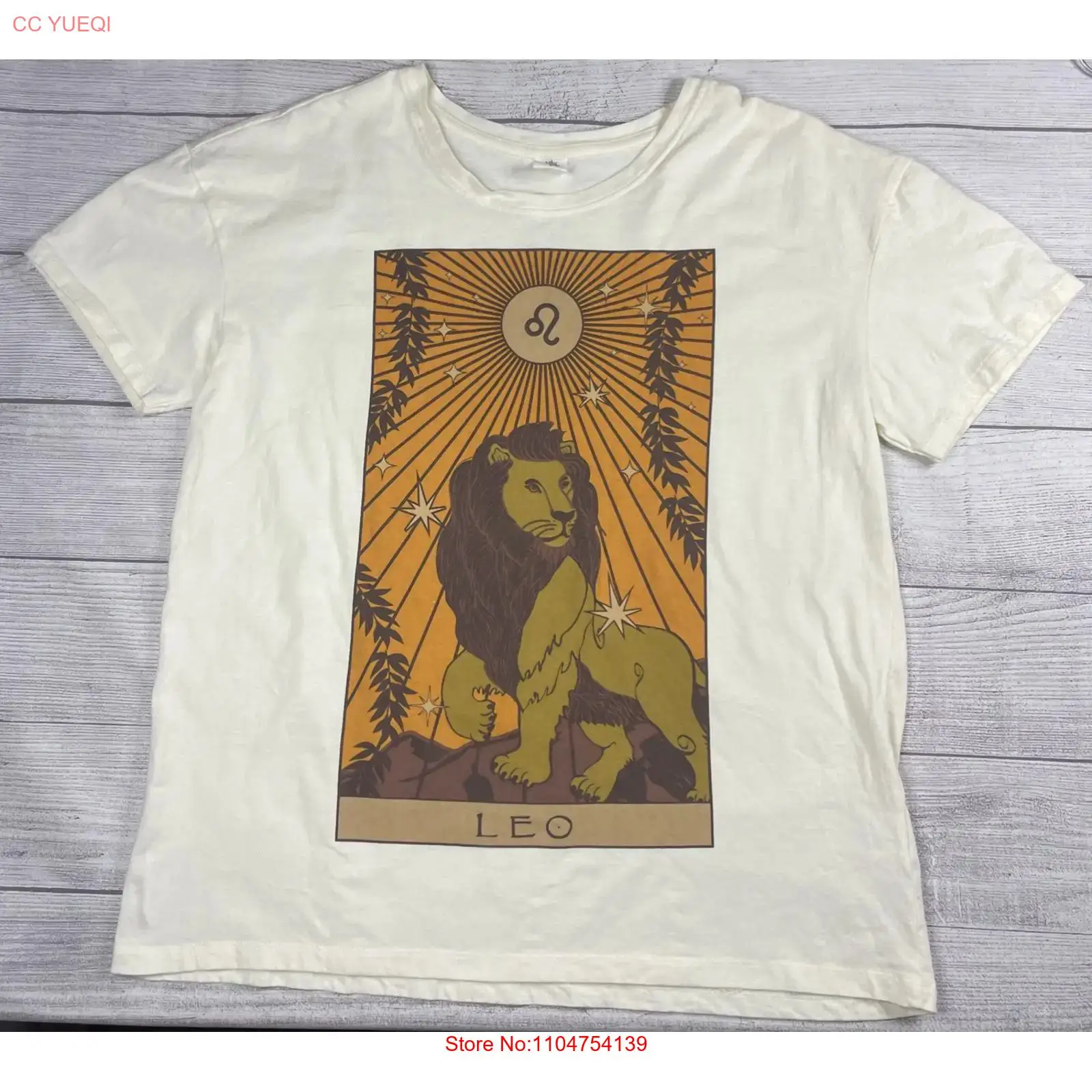 Vtg Y2K Zodiac Leo Lion T Shir - Streetwear Brand La recension och pris