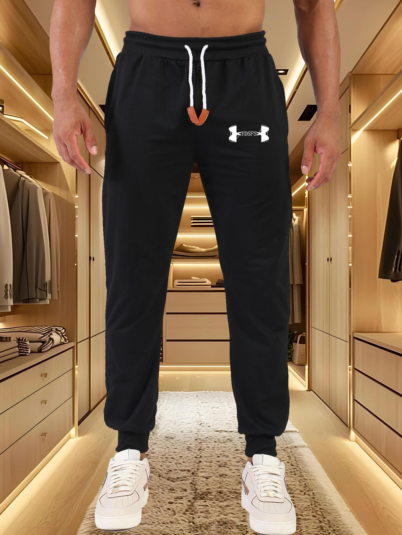 Men Jogger Pants Sport Brand L - Streetwear Brand With A Logo recension och pris