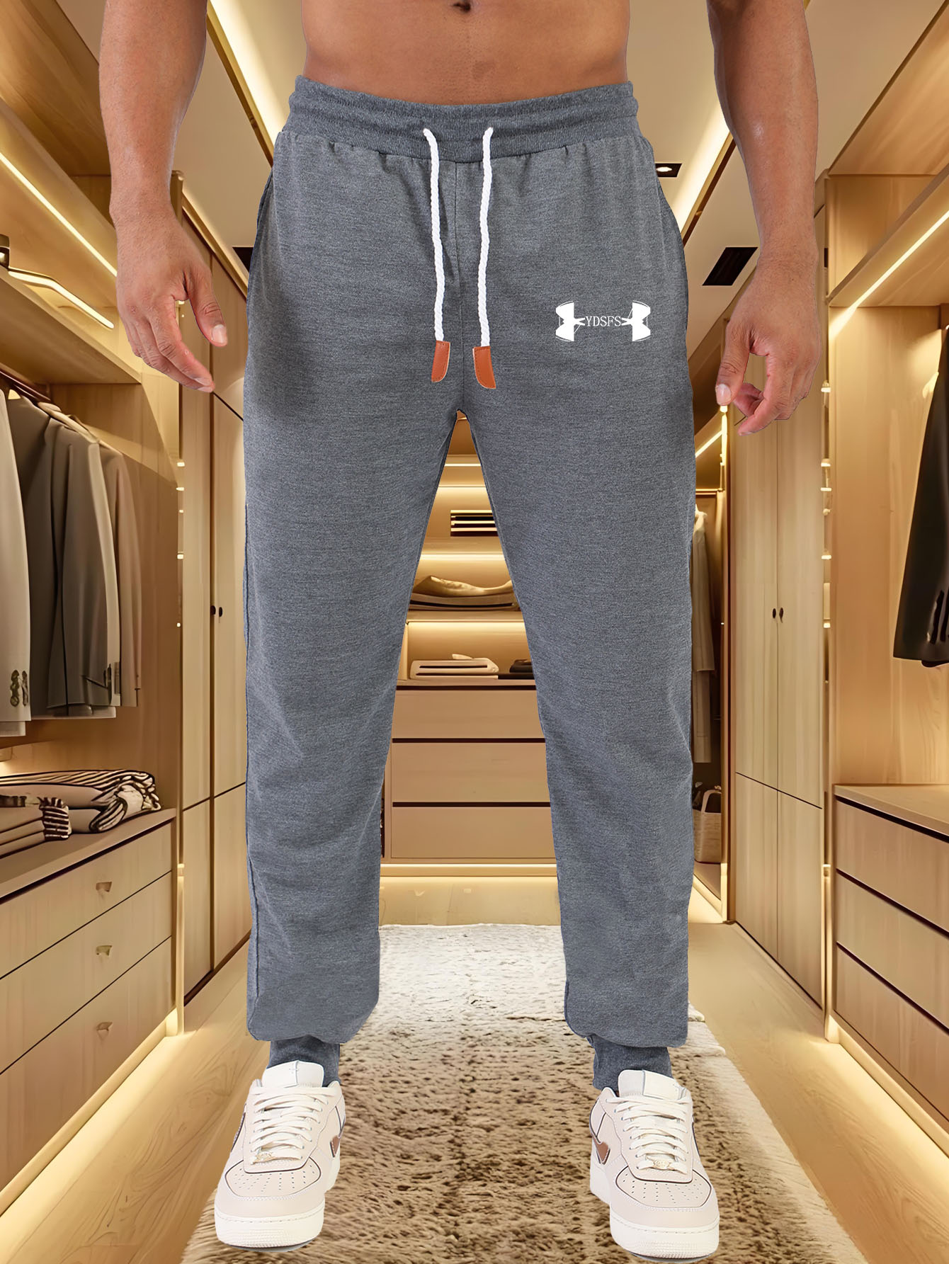 Men Jogger Pants Sport Brand L - Streetwear Brand With A Logo recension och pris