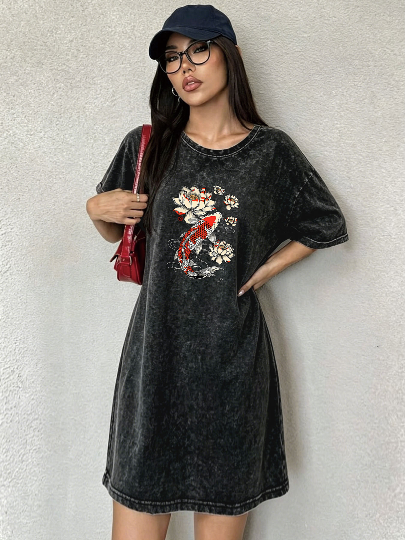 Vintage Washed Retro T-shirt D - Japanese Brand Streetwear Vintage recension och pris