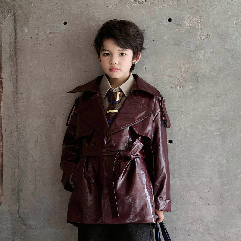 Boys Girls Wine Red Black Moto - Streetwear Brand Red Logo recension och pris